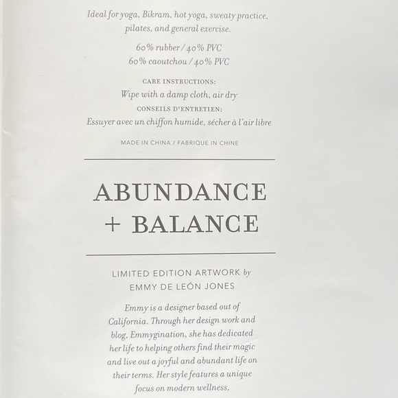 New! Anthropologie LIVE MINDFULLY Foldable Travel Yoga Mat - Unopened - Picture 10 of 10